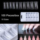 Накладные ногти для наращивания ногтей, 10 размеров, 100 шт.коробка
