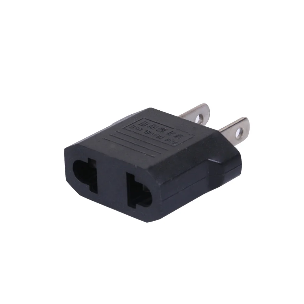 5 Pieces/lot EU Power Adapter Plug 6A USA to Euro Europe Wall Power Charge Outlet Sockets US 2 Flat Pin to EU 2 Round Pin Plug