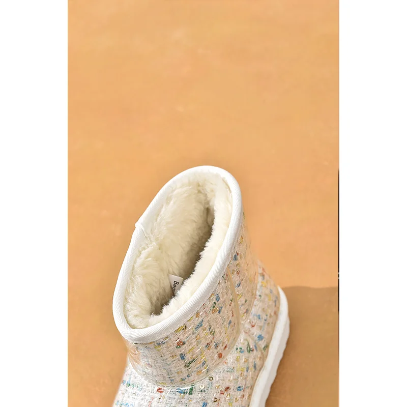 BeauToday/зимние ботинки Женские ботильоны из прозрачного водонепроницаемого