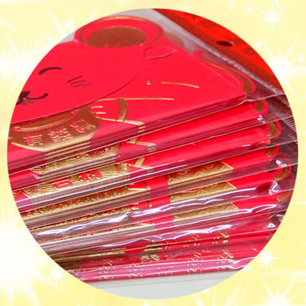 3/6Pcs 2020 New Year Cartoon Mouse Rat Chinese Red Envelopes Packets Pocket Bag | Дом и сад