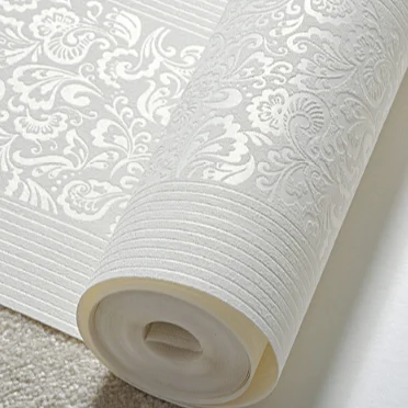 Европейские 3D вертикальные полосатые плотные нетканые обои с вертикальной