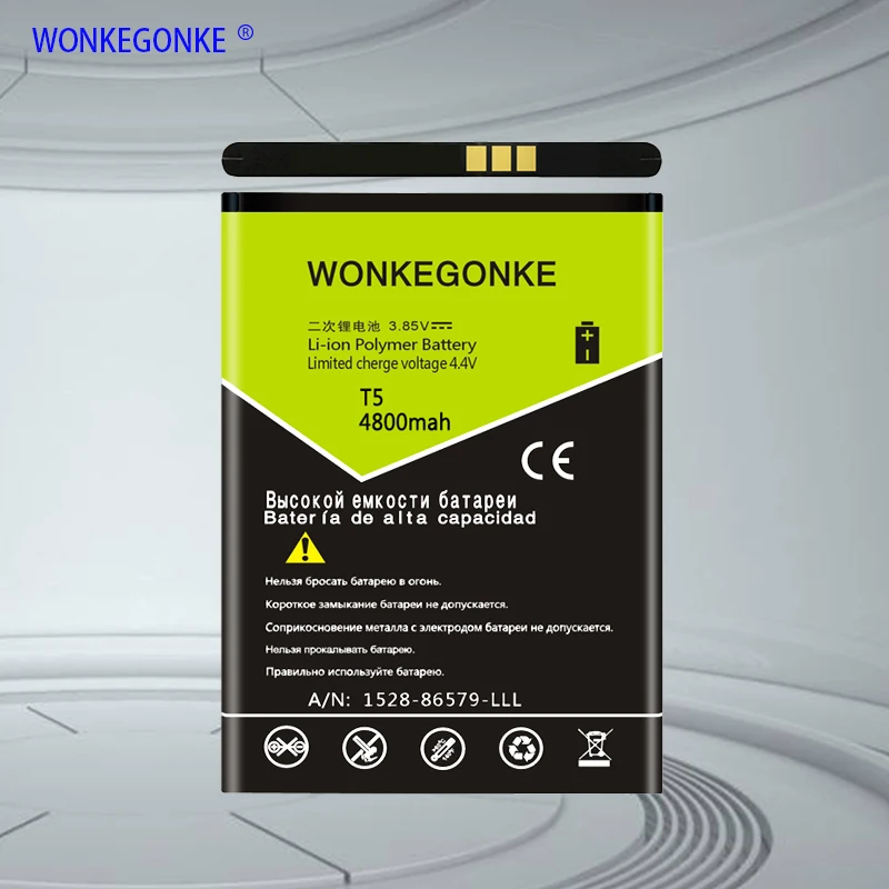 Аккумулятор WONKEGONKE Для Doogee T5 BAT16464500 lite мобильный телефон высокого качества с