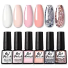 Розалинд букет невесты 6 штук в партии, комплект Гель-лак для ногтей маникюра! Полупостоянная Гибридный гвоздь Лаки гелевая основа верхнее покрытие био-Гели Soak Off УФ светодиодный лак для ногтей комплект