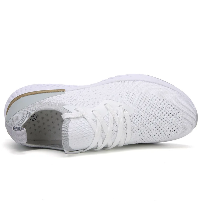 

2021 Mesh Women Sneakers Breathable Women Flat Shoes Lightweight Casual Shoes Ladies Lace-up Chaussures Femme Shoes