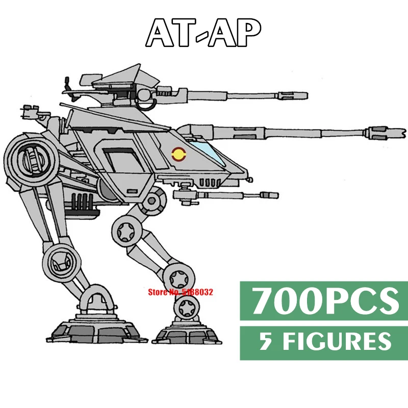 

Star Space Wars 20th Edition The Rogue One AT-RT AT-AP Clone Scout Walker Model Buiding Block Brick Toy Kid Gift