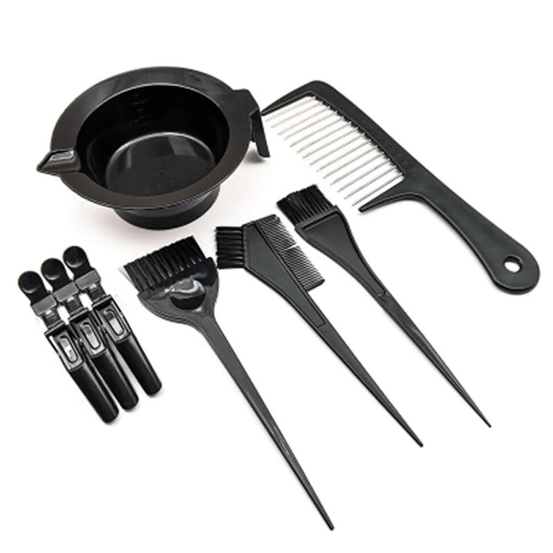 

Набор кистей и мисок для окрашивания волос, аппликатор для окрашивания волос, аксессуары для укладки, 5 шт.