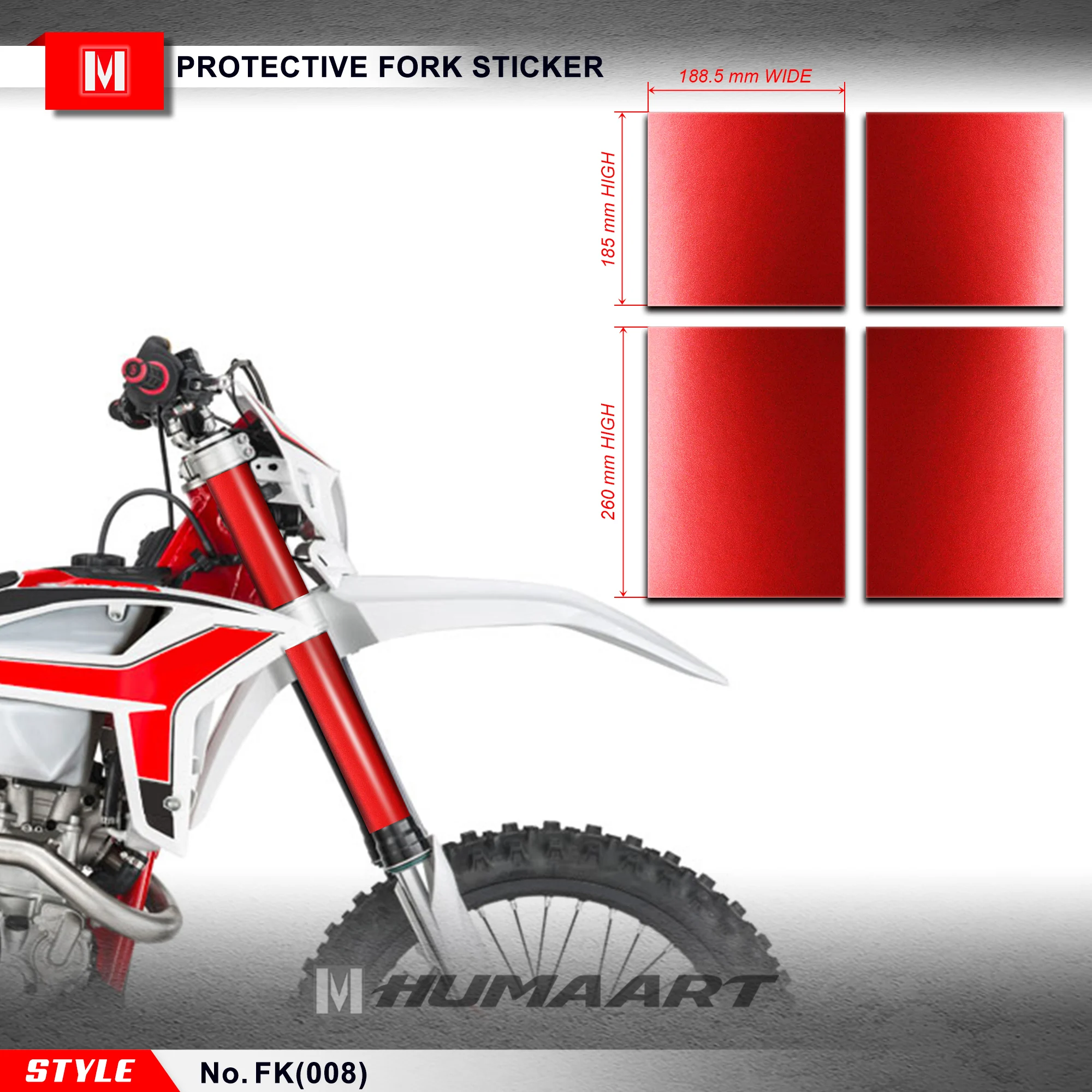 Виниловая наклейка huпера верхняя средняя вилка трубка амортизирующая подвеска