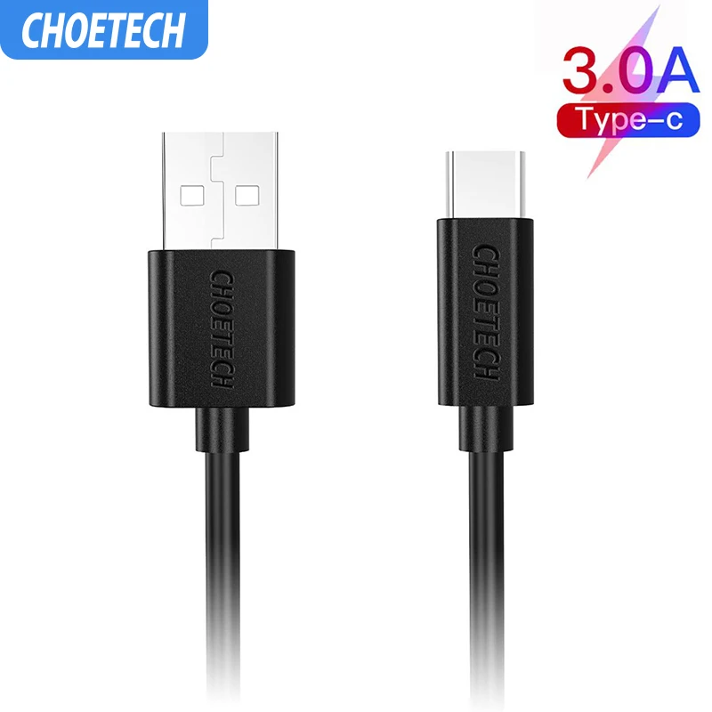 CHOETECH кабель usb type-C для зарядки мобильного телефона, кабель для передачи данных для Xiaomi Mi 9 t, кабель для быстрой зарядки type-C для устройств usb type-C