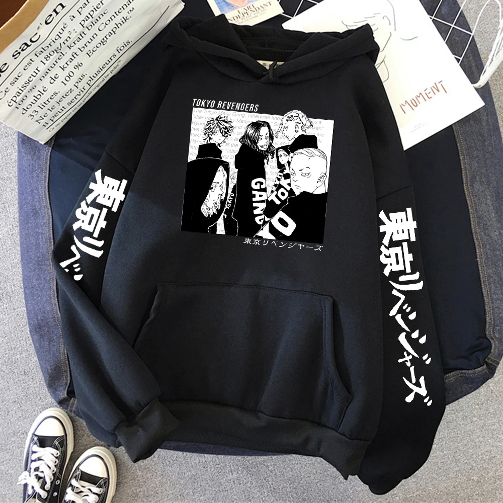

Japan Anime Tokyo Revengers Hoodie Comics Manjiro Sano Graphic Hoody Men Oversize Clothing Autumn Casual Cosplays Sportswear New