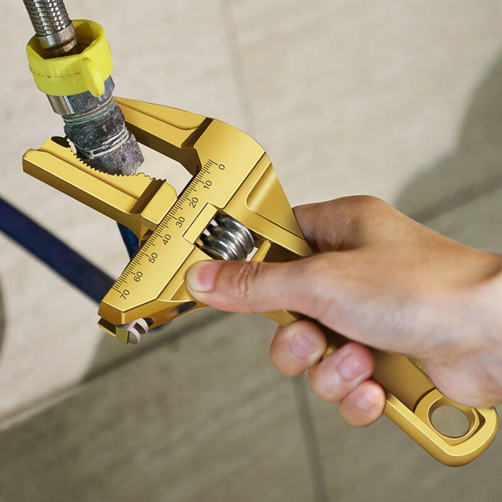 

Multi-function Wrench Bathroom Wrench Wrench Adjustable Bathroom Gold New