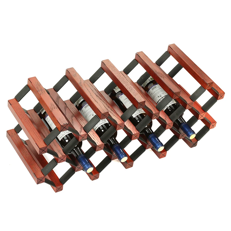 Винный шкаф из дуба дерева вина плотный деревянный стеллаж для украшения дома