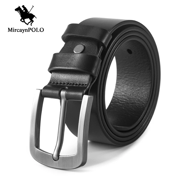 MircaynPOLO Brand Top Layer Leather Men Adjustable Belt High Quality Retro Leisure Male Belts 2021 Fashion Men's Waistband