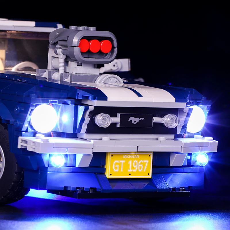 Светодиодный светильник для Lego 10265 A B Ford Mustang сделай сам креативный гоночный