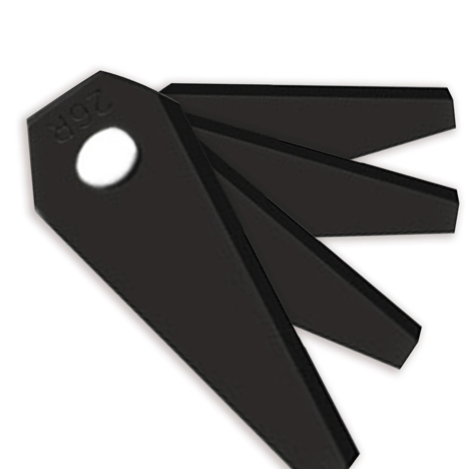 

30 Pieces Lawn Mower Diamond Blade Black Stainless Steel 420j2 Diamond Mower Blade Garden Cutting Blade