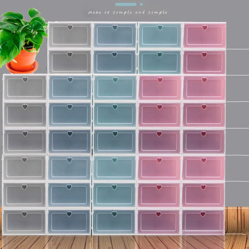

Hot Sale Flip Plastic Shoe Box Shoe Storage Box Shoe Box Shoe Box Flip Cover Drawer Shoe Storage Artifact Thickening