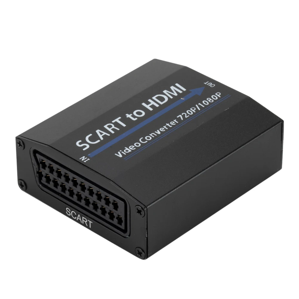 Конвертер SCART в HDMI аудио и видео адаптер 1080P для HD TV DVD плеера Sky Box STB мужской