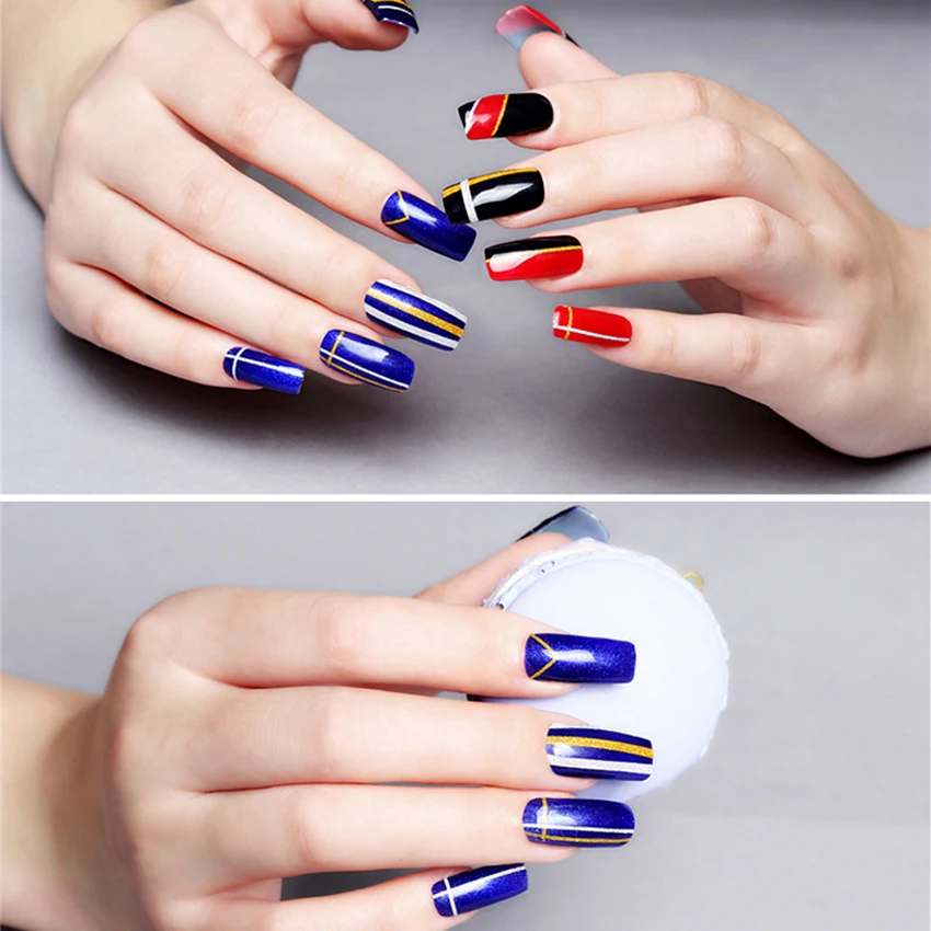 

10Pcs/Set Nail Art Tool Kit Manicure Glitter Nail Brush Dotting Pen Lines Stickers Decorations Art Design Artificial DIY Set