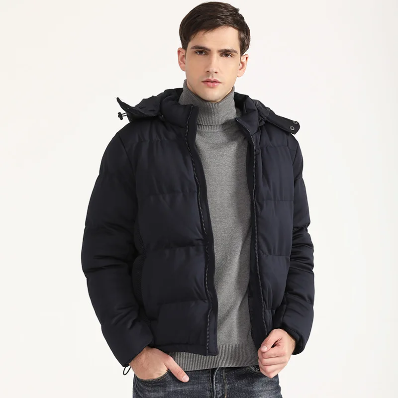 Winter Coat Men Padded Jacket Warm Thick Down & Parka Jacket Oversize  fashion Trend of men's down cotton-padded jacket