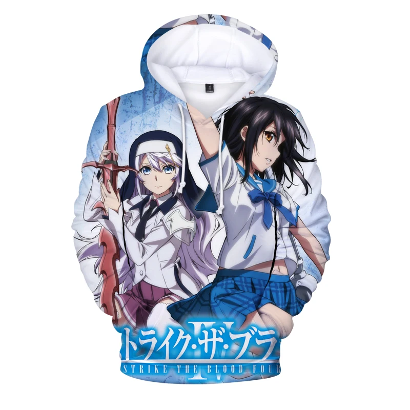 

Boys Girls Hoodies Anime Strike The Blood 3D Full Printed Hoodie Sweatshirt Men/women Pullover Casual Hodies Streetwear Tops