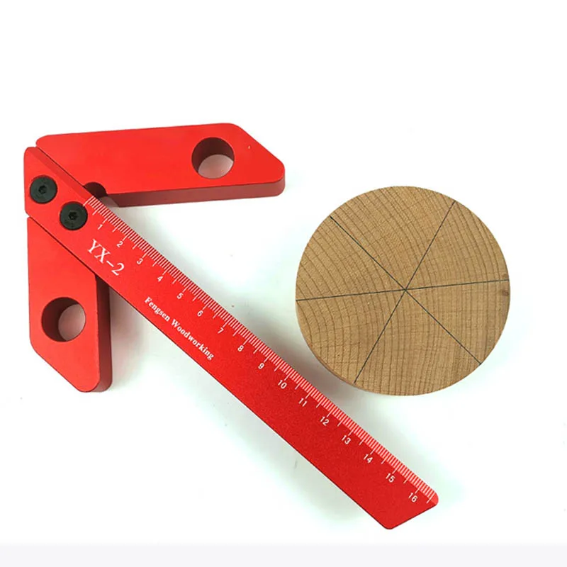 Woodworking center scribe Square center scribe 45 degrees 90 degree right angle line gauge Woodworking tools