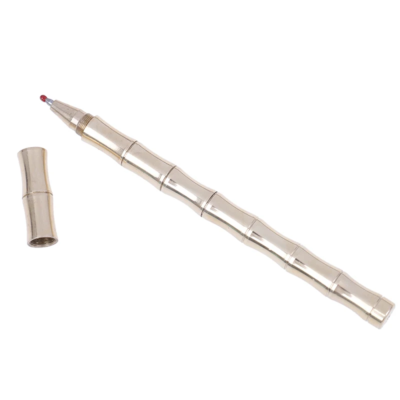 

Новый маркер в форме бамбука, тактическая ручка, портативная гелевая ручка для самообороны, медный металлический латунный любимый нейтраль...