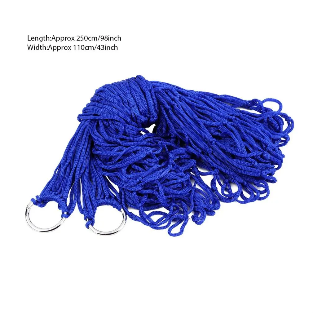 

Portable Nylon Garden Outdoor Camping Travel Furniture Mesh Hammock swing Sleeping Bed Nylon Hang Mesh Net