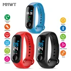Спортивные Смарт-часы MNWT с пульсометром, мужские и женские цифровые часы, фитнес-браслет с напоминаниями по SMS для IOSAndroid