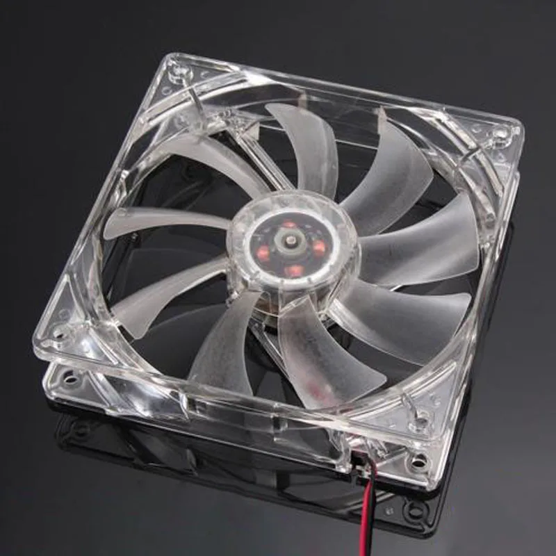 Пластиковый вентилятор для ПК 120 мм 4 светодиода 12 см | Компьютеры и офис