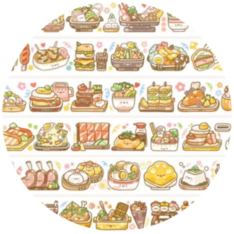 

2 Meter Roll of Diary Paper Adhesive Japanese Food Planner Journal