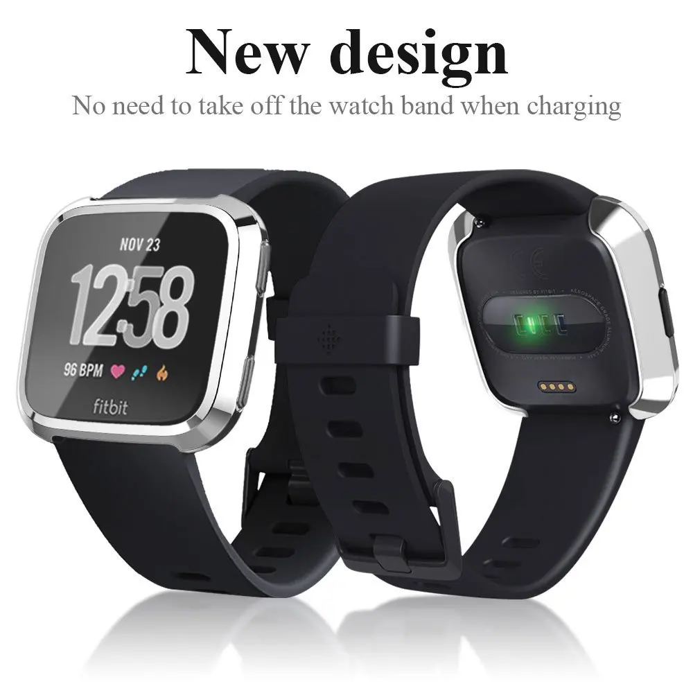 Защитный чехол с поворотом на 360 градусов для Fitbit Versa Band покрытием подходит Bit 2/3