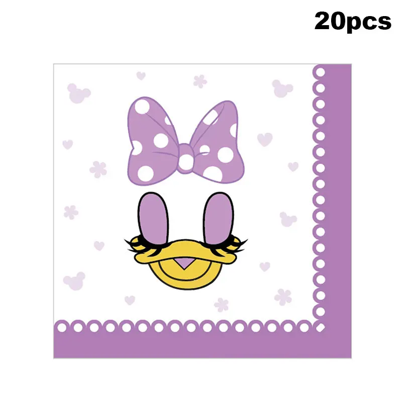 Новая розовая тема Disney минни Мауса детское украшение на день рождения Детская