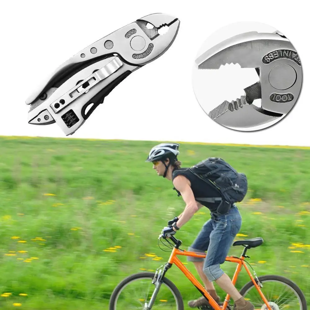 

Camping Survival Multi-tool Knife Gear Adjustable Wrench Jaw Screwdriver Pliers Tools Hunting Accessories EDC Tools Set