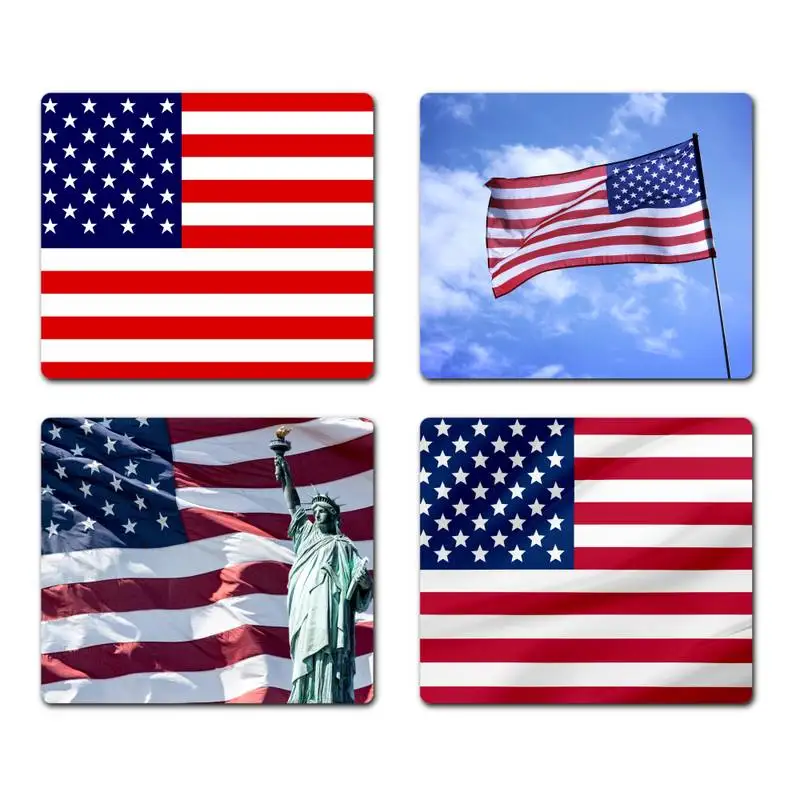 

American flag USA Silicone large/small Pad to Mouse Game Mouse pad Game Officework Mat Non-slip Laptop Cushion коврик для мыши
