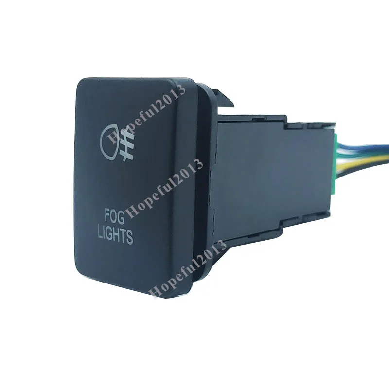 Оранжевый Светодиодный светильник кнопка для автомобиля Переключатель ВКЛ/ВЫКЛ