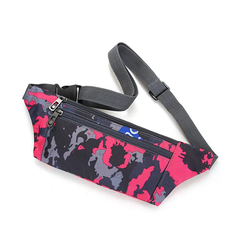 

Fashion Fanny Pack Female New Sports Man Waterproof Chest Bag Unisex Waist Bag Ladies Waist Packs Camouflage Belly Belt Bags