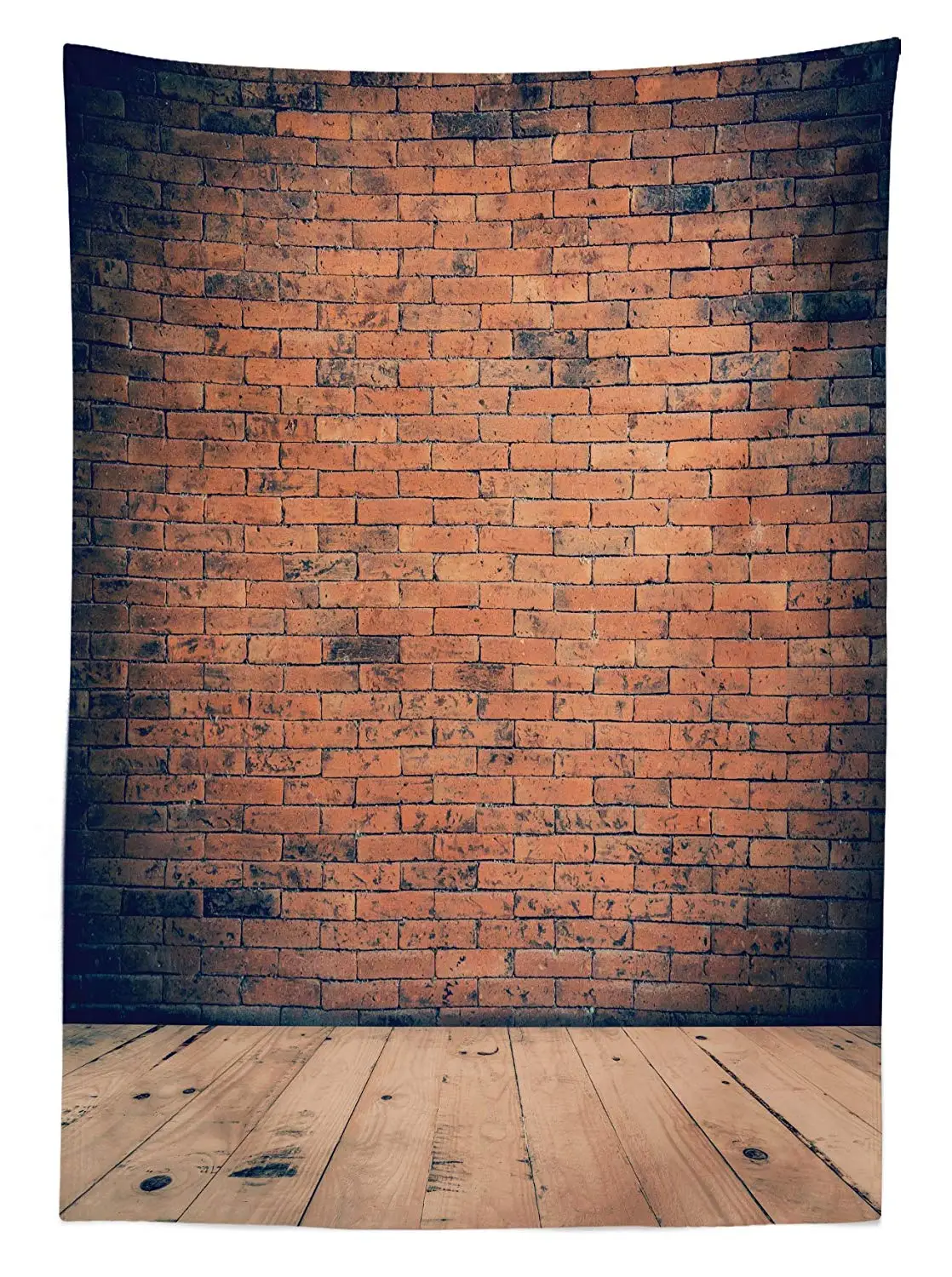 Винтажная Декоративная скатерть старомодные кирпичи в темной комнате античный