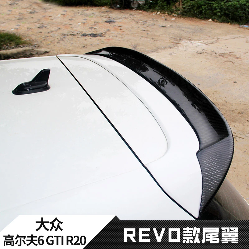 

Для VW Golf 6 MK6 VI GTI R20 2010 2011 2012 2013 декоративный спойлер для крыши автомобиля из высококачественного углеродного волокна (только GTI R20)