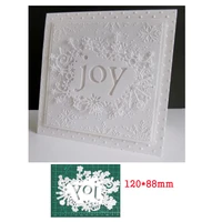 snowflake label joy letter metal cutting dies for stamps scrapbooking stencils diy paper album cards decor embossing 2020 new
