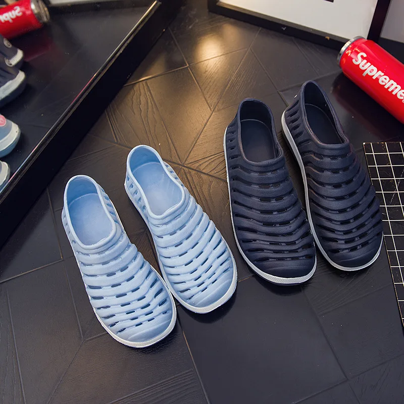 

Мужские пляжные сандалии из ЭВА, повседневная обувь для сада, душа, серфинга, с вырезами