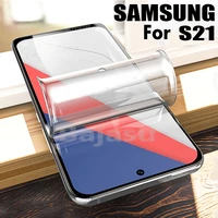 2pcs hydrogel on the screen protector for samsung galaxy s21 s20 s10 note 20 ultra 10 plus hydrogel film for a51 a52 a50 a71 m21