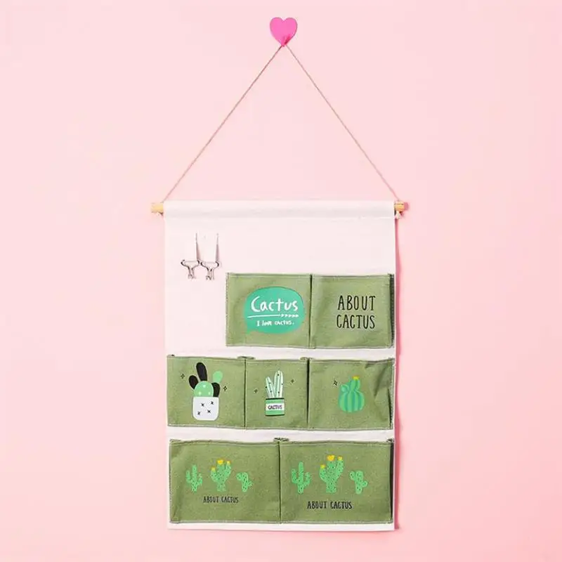 Милая настенная сумка для хранения многослойный настенный дверной подвесной