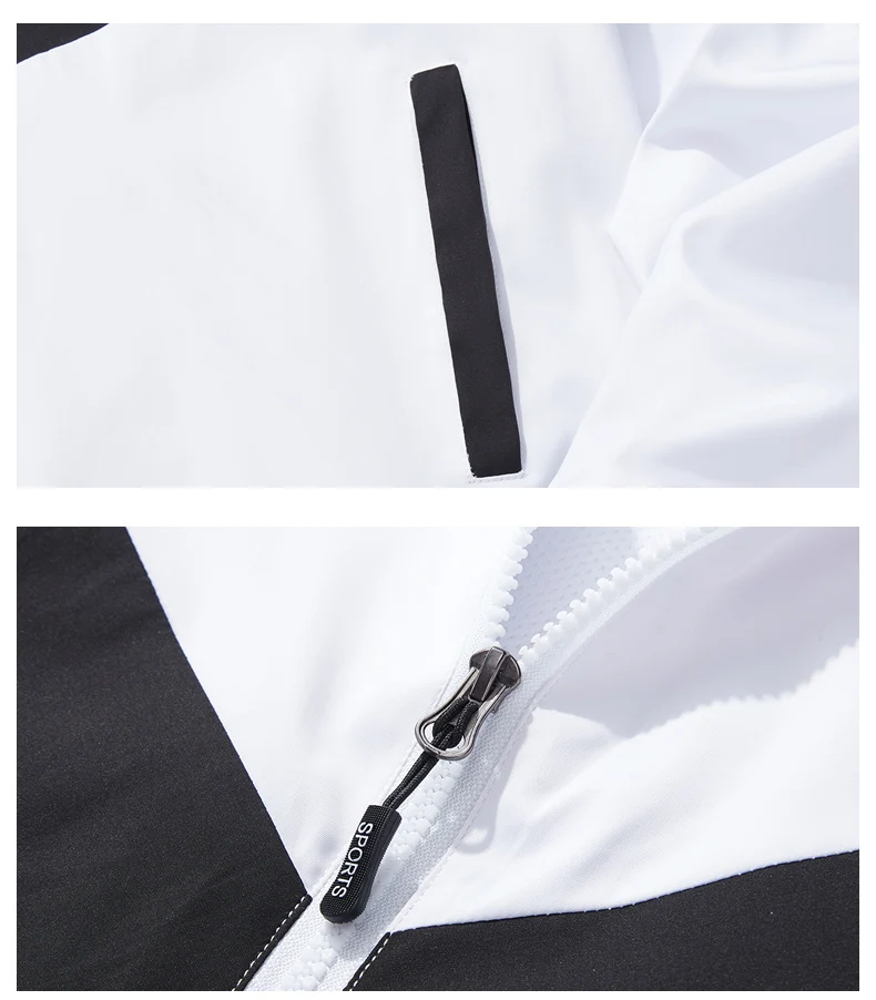 

Men Jacket Spring Fashion Loose Coats Male Casual Striped Outdoor Sports Jacket Mens Windbreaker Jackets