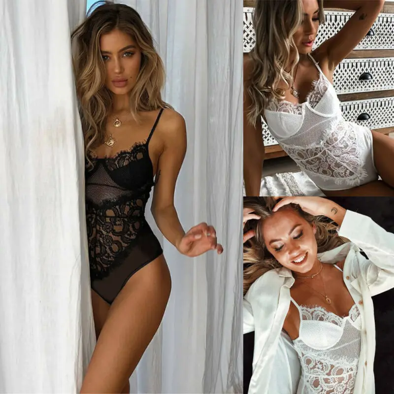 Новое женское сексуальное нижнее белье Babydoll ночное кружевное черное платье