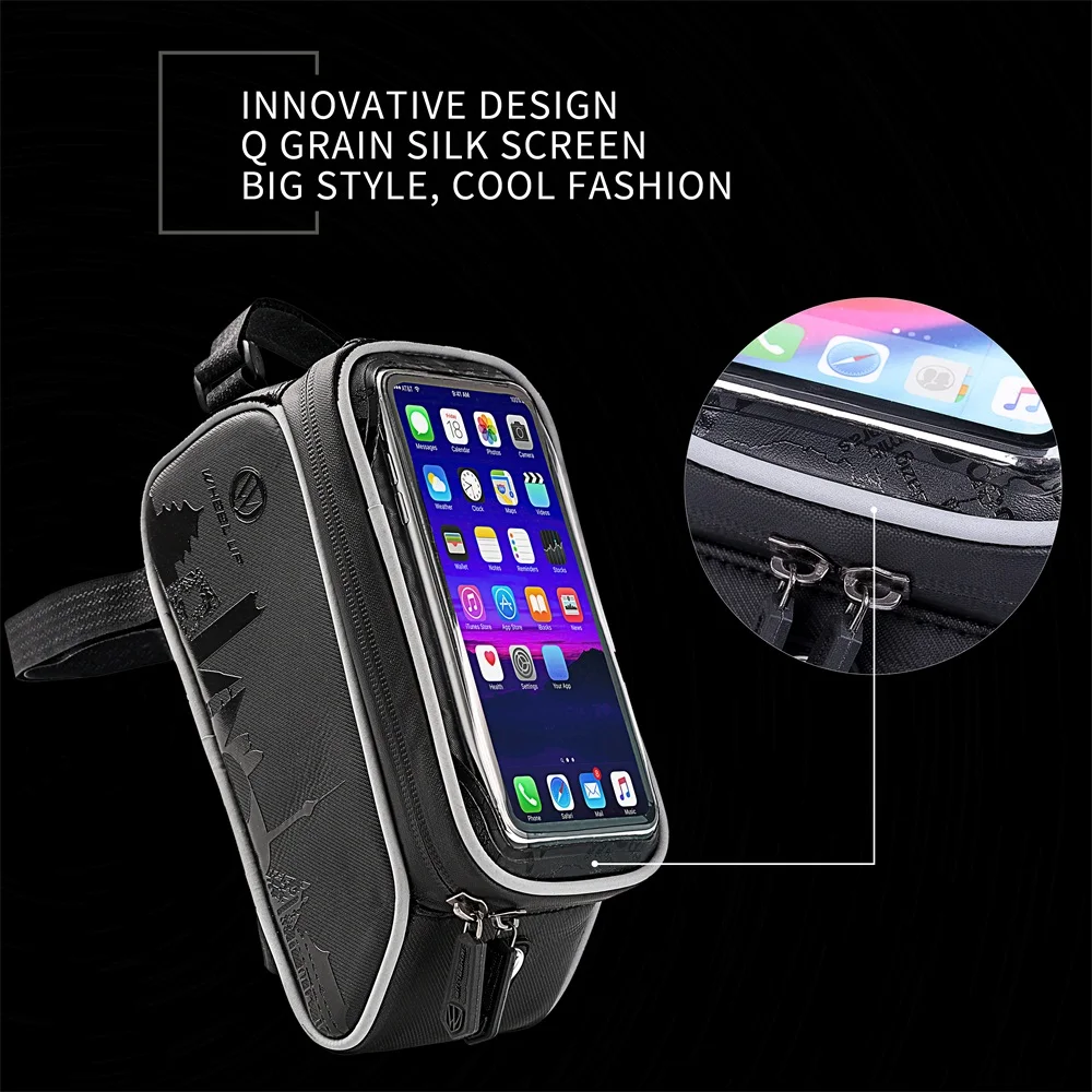 Нарамная Передняя велосипедная сумка 6 дюймового телефона сенсорный экран Экран