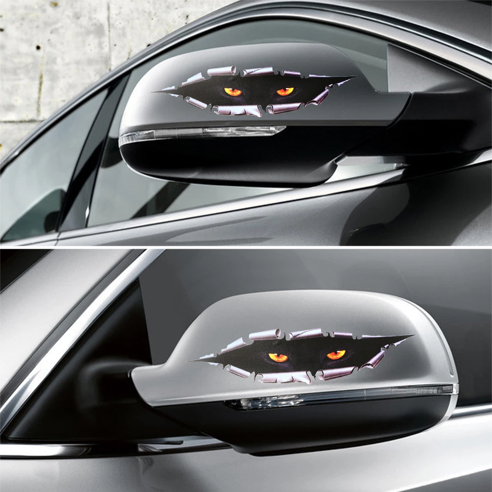 Очки в стиле кошачий глаз выглядывал автомобиля стикер Peeking монстра для Ford S-Max C-max