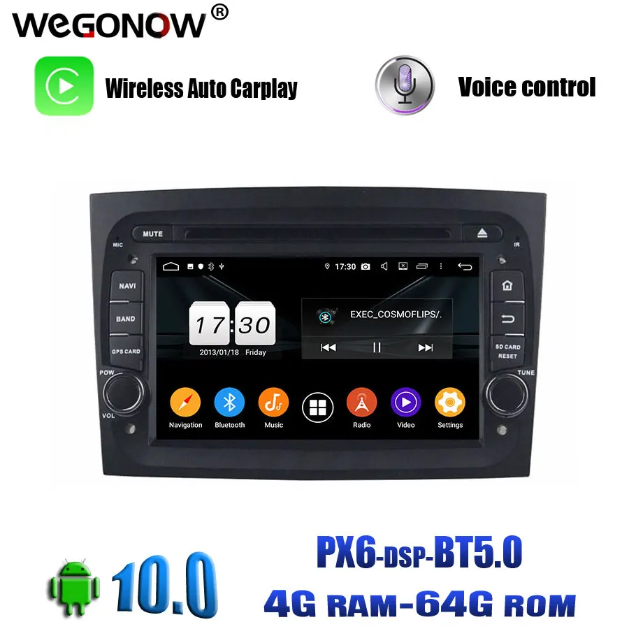 PX6 DSP IPS Android 10 0 8 ядер 4 Гб ОЗУ 64 ГБ Автомобильный плеер GPS navig map RDS радио wifi 4G Bluetooth 5