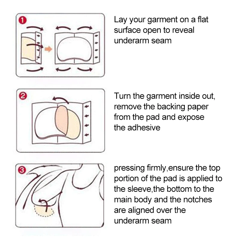 50 шт. черных одноразовых подмышечных антиперспирантных накладок для защиты от пота и пятен на рубашках.