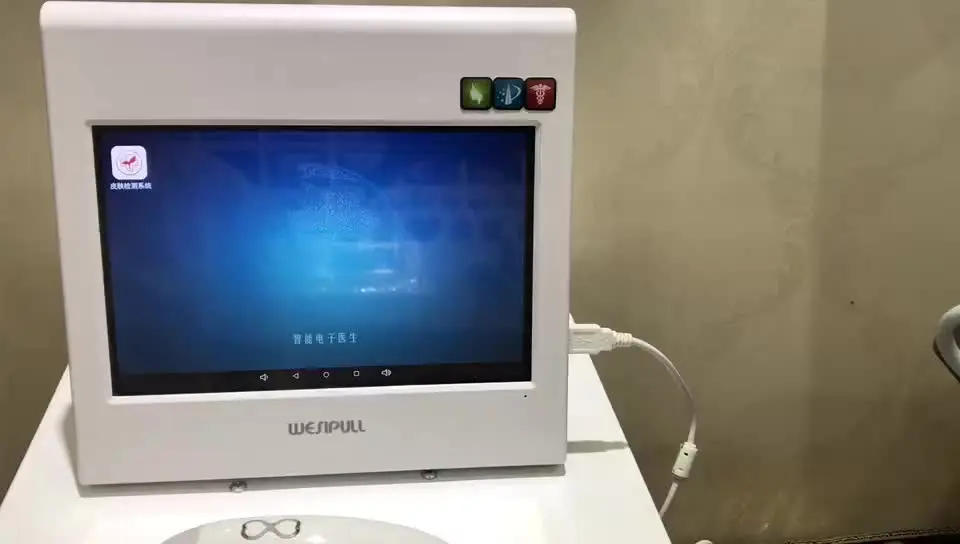 

Wesipull Интеллектуальный анализатор кожи лица, детектор влажности и масла, сканер кожи
