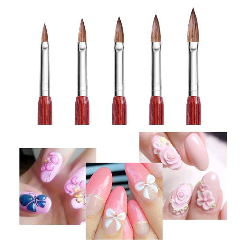 Nail Art Brush Pen Painting Dotting Acrylic UV Gel Polish Manicure Kit Varnishes Tools For Nails Liner | Красота и здоровье