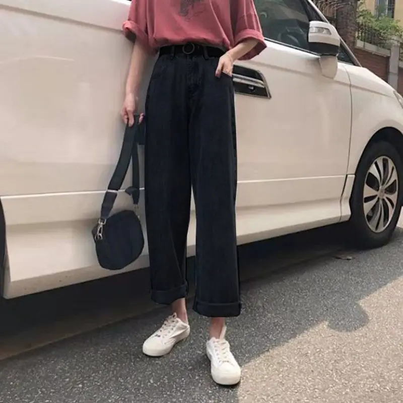 

Flare Jeans Women Split Design High Street Empire All-match Fashion Harajuku Summer Thin Quality Pockets College Breathable Soft